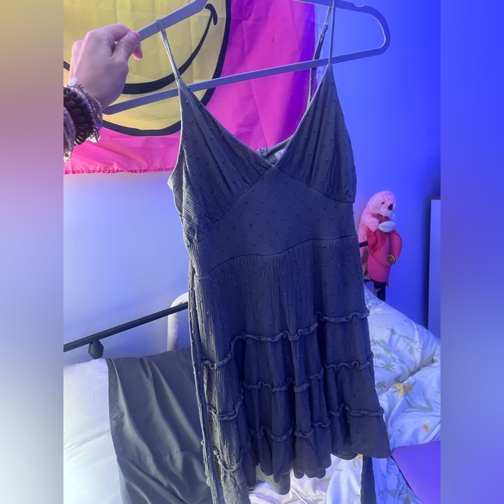 pretty flowy green dress